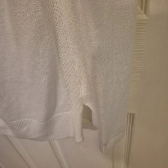 Talbots White V-Neck Button Cardigan - Picture 3 of 6